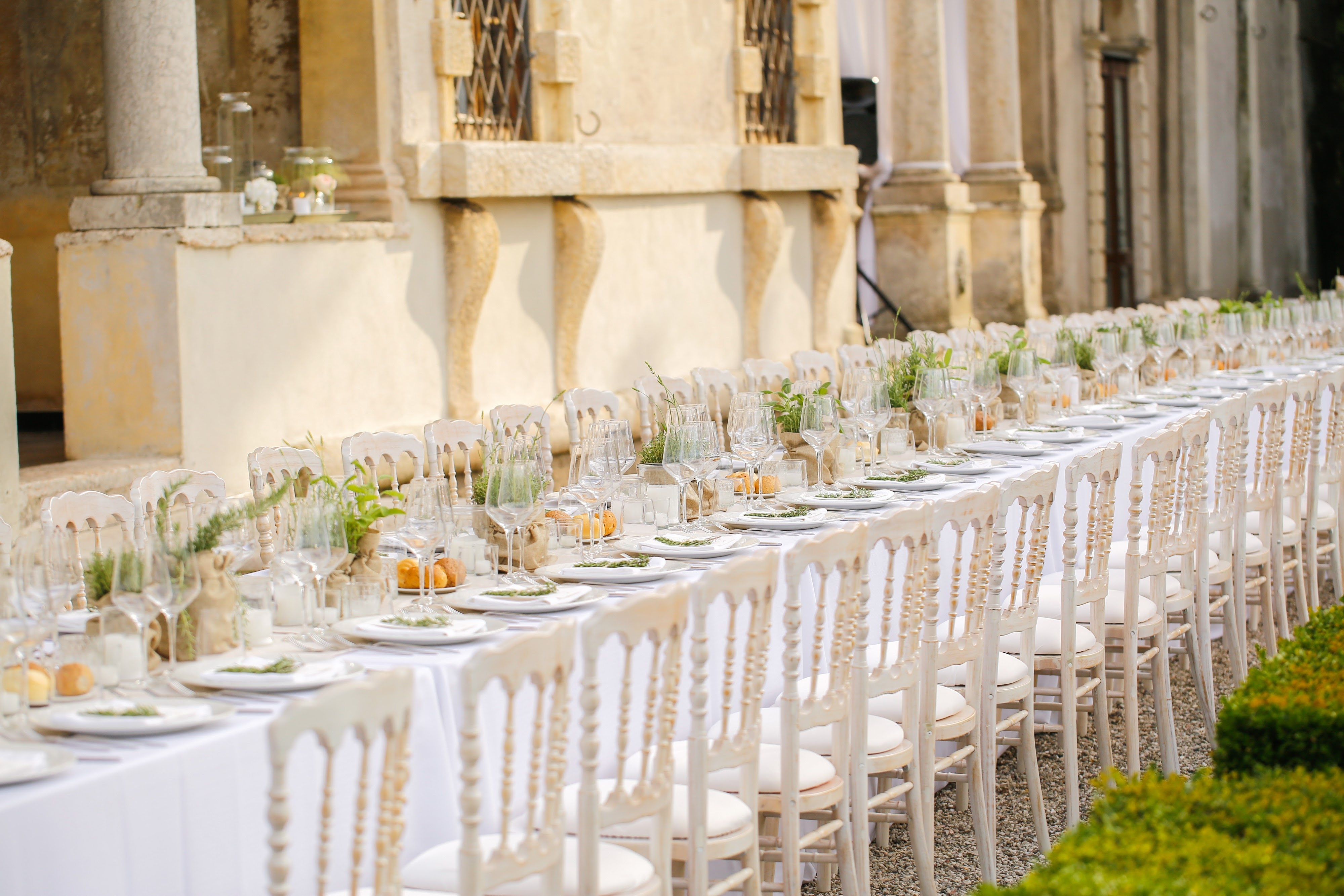 Tavola matrimonio raffinata