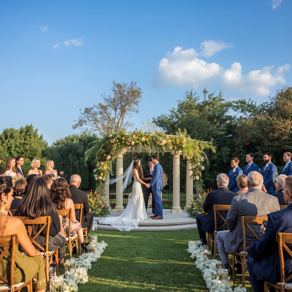 Setup cerimonia all'aperto