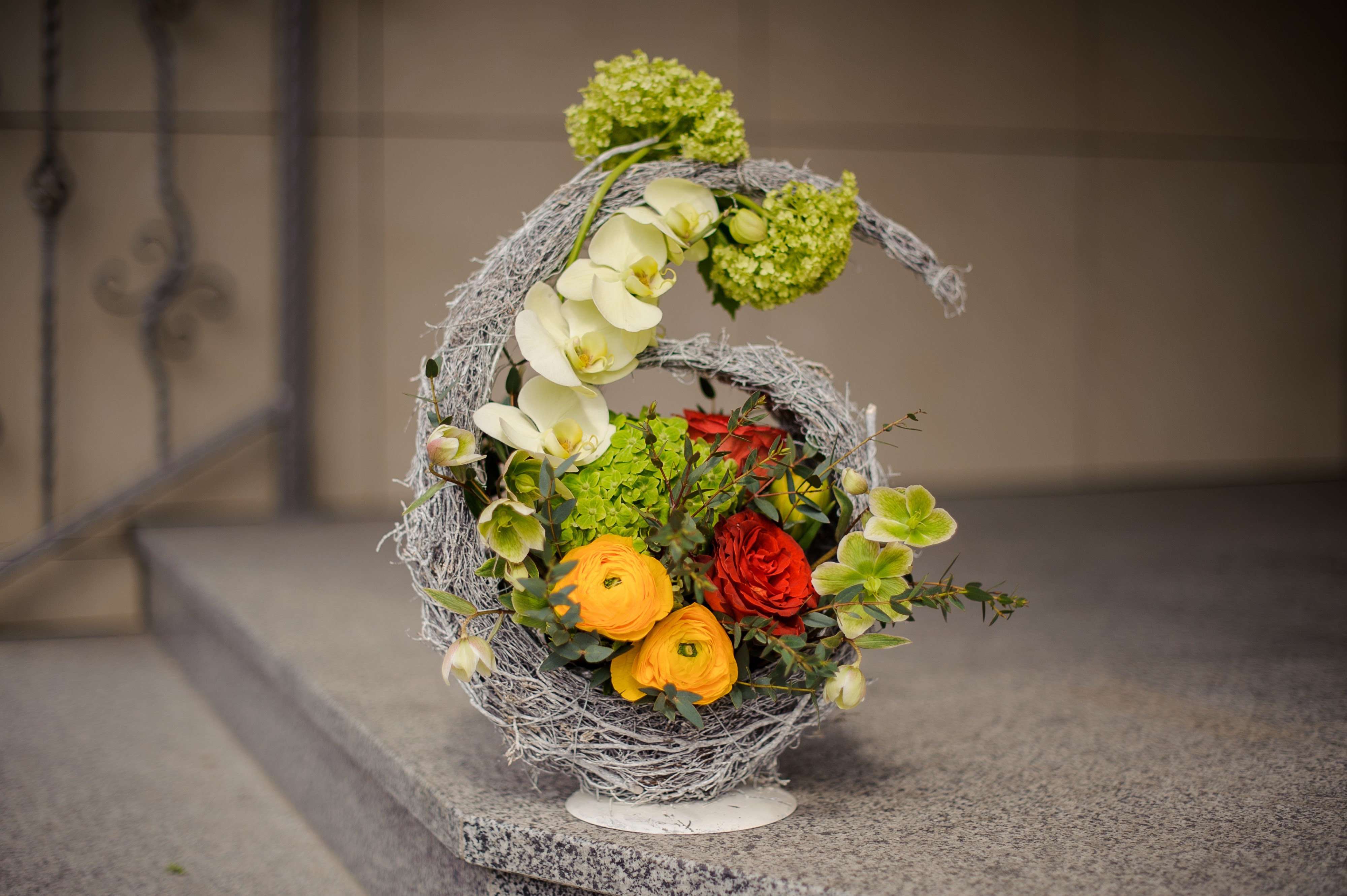 Artistic floral arrangements