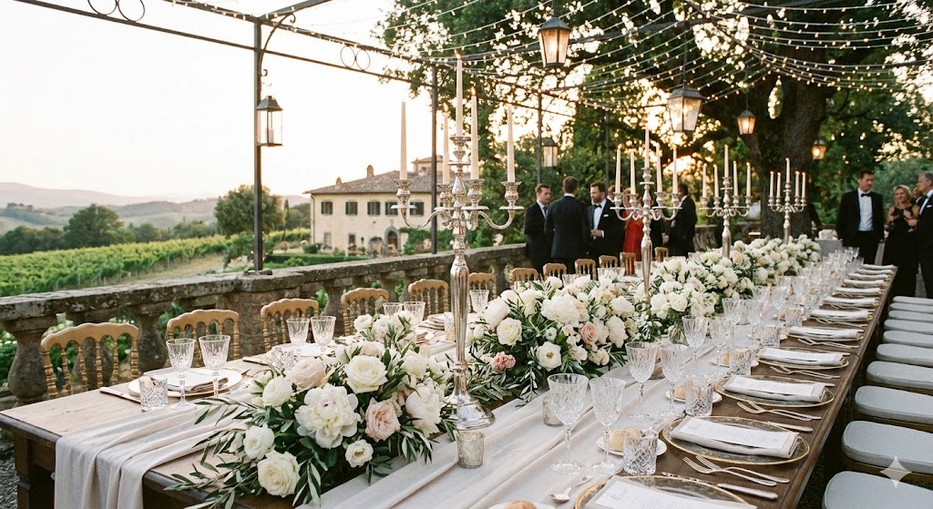 Allestimento matrimonio raffinato